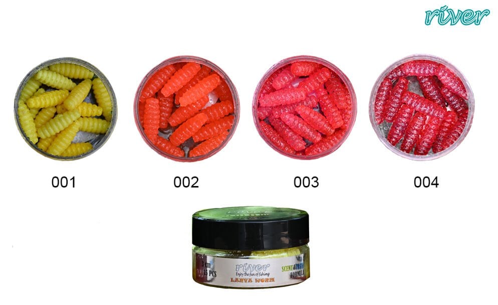 LARVA WORM, 3 CM,15P