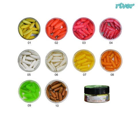 LARVA WORM 3 CM 15P 01