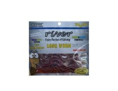 LONG WORM, 10 CM BLOODEY ,10P