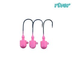 RIVER MAGIC JIG HEAD PINKGLOW , 3P