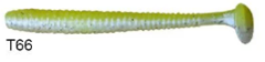 Lucky John S-Shad Tail 3.8'' (9.65 cm) 5P Silikon Yem T66
