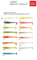 Lucky John Tioga 2.9'' (7.36 cm) 7P Silikon Yem
