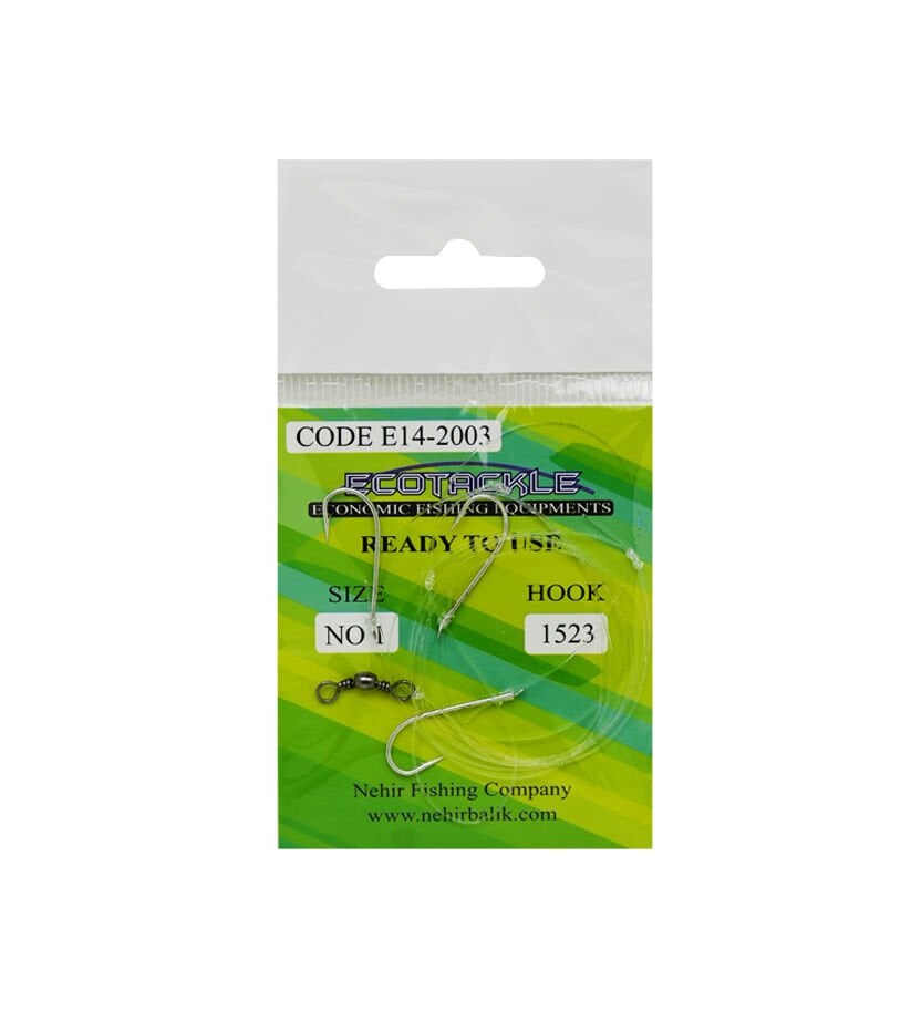 Ecotackle Fırdöndülü Yemli Takım 1523 3 İğne 100P