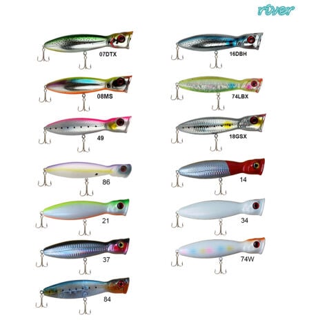 River Bighead Pop 130 13 cm 36 gr Popper Maket Balık 21