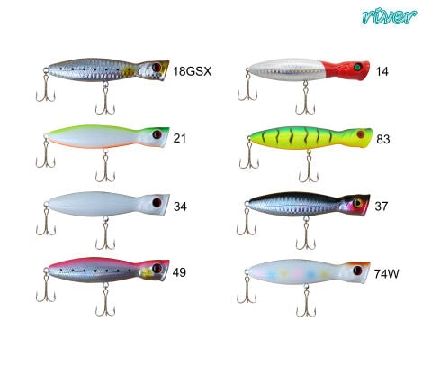 River Bighead Pop 100 10 cm 17 gr Popper Maket Balık 49