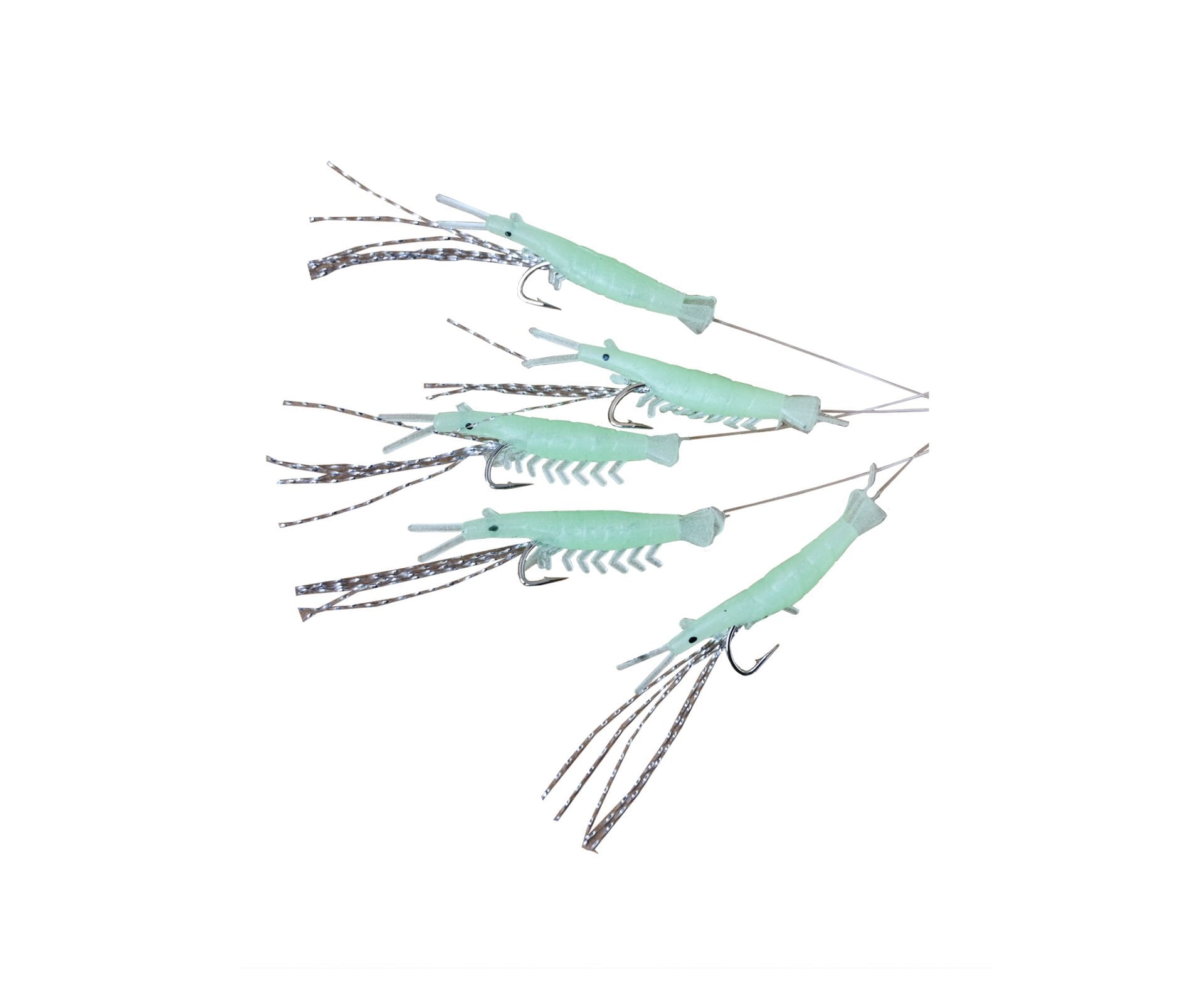 Fladen Living Shrimp Mezgit 5 Köstek Hazır Takım