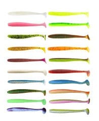 Lucky John S-Shad Tail 3.8'' (9.65 cm) 5P Silikon Yem