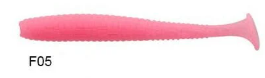 Lucky John S-Shad Tail 3.8'' (9.65 cm) 5P Silikon Yem F05