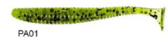 Lucky John S-Shad Tail 3.8'' (9.65 cm) 5P Silikon Yem PA01