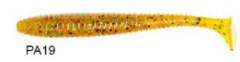 Lucky John S-Shad Tail 3.8'' (9.65 cm) 5P Silikon Yem PA19