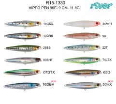 River Hippo Pen 90F 9Cm 11.8G Popper Maket Balık 03BHT